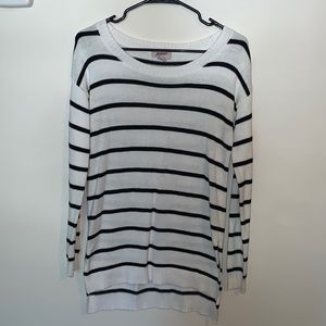 Black and white Striped sweater